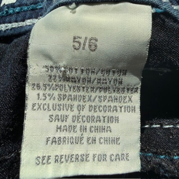 HYDRAULIC✨ LOLA CURVY Low-Rise Bootcut Jeans 👖 Embroidered Bling Size 5/6 - Picture 7 of 16